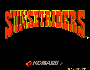 Sunset Riders (2 Players ver ABD) Title Screen